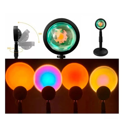 Projecteur de coucher de soleil décoratif à LED avec télécommande